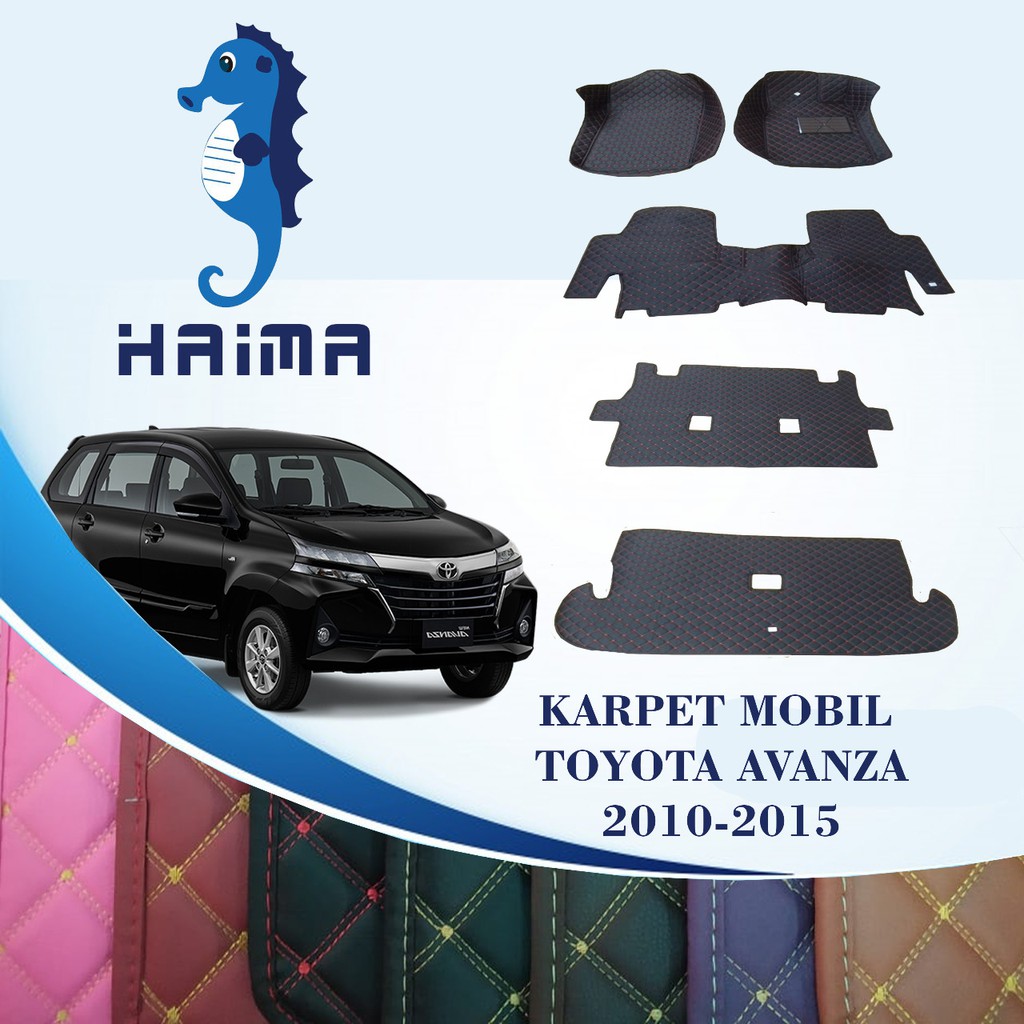 Haima Karpet Mobil Toyota Avanza Tahun Produksi 2008 2020 Full Bagasi Menutup Lantai Mobil Shopee Indonesia