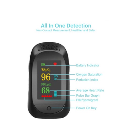 Fingertip pulse oxymeter SpO2 oximeter pengukur kadar oksigen darah