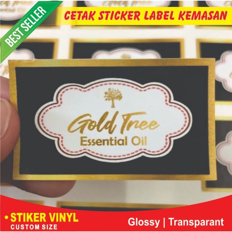 

custom cetak stiker Label Kemasan A3+