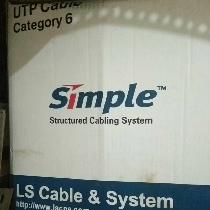 Kabel data LAN cat 6 simple LS