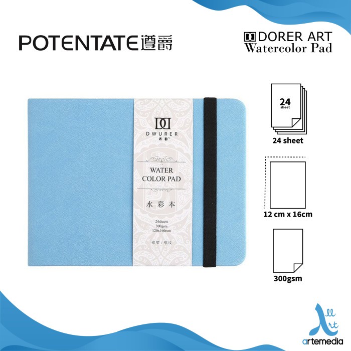 

(DISKON TERMURAH) Potentate 12x16cm Hot Pressed Watercolor Handbook - BLUE