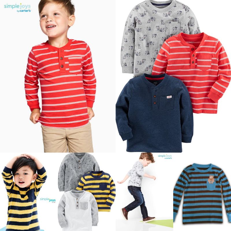 Kaos Lengan Panjang Anak Laki Laki Carters