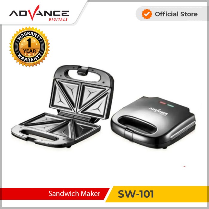 Advance SW-101 Sandwich Maker 2 Slot Pembuat Sandwich SW101