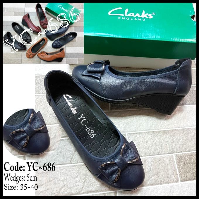 Sepatu Clarks Wedges YC-686