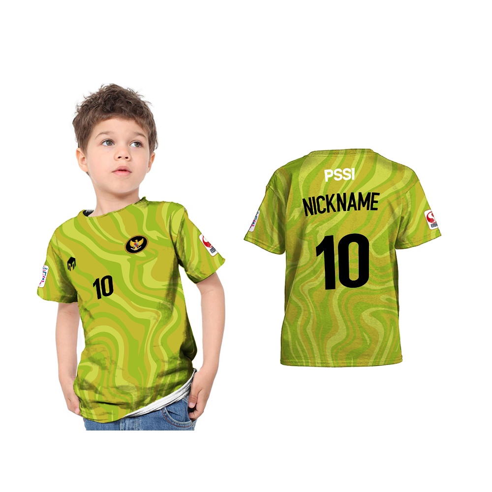 Kaos Anak Jersey Kiper Timnas Indonesia Third 2021-2022 Aff Suzuki Custom Full Printing