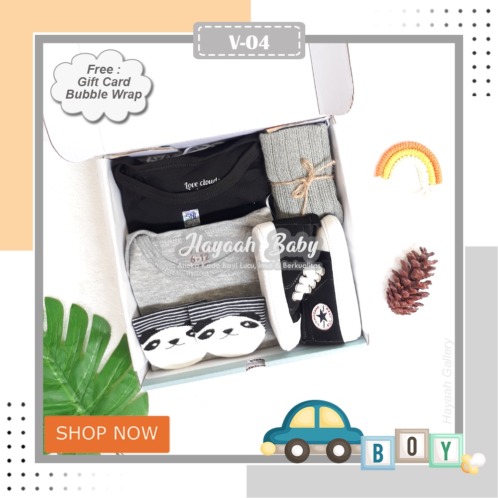 BABY HAMPERS NEWBORN Kado Bayi Cowok Parcel Bayi Laki laki Baby Gift Kekinian-V4 2 JUMPER