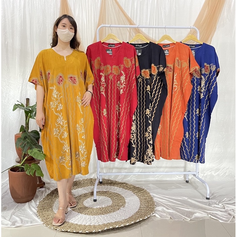 daster batik huza, daster jumbo, soft