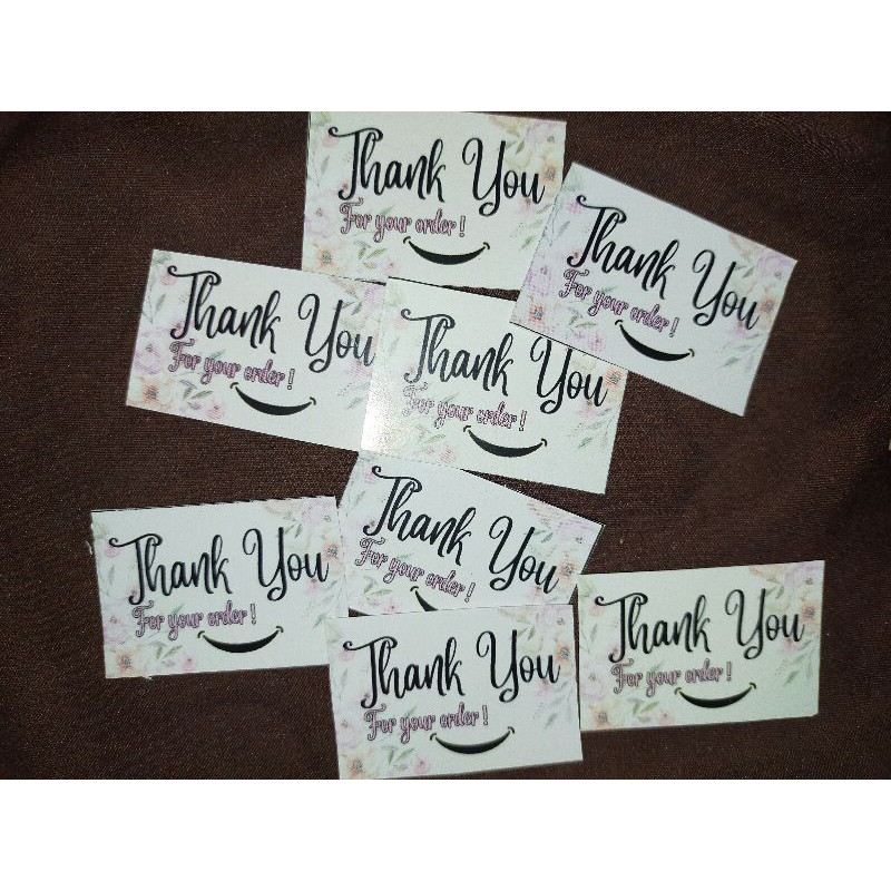 (bayar Cod) Thank You Card Tanpa Minimal Pembelian