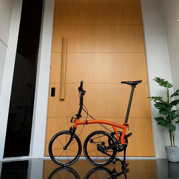 Sepeda Brompton M6L Orange Black Edition 2020
