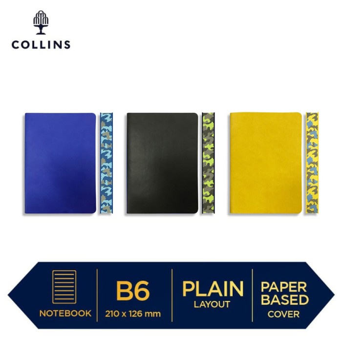 

Collins Notebook Edge Camo B6 Plain Buku Agenda Jurnal Planner Journal