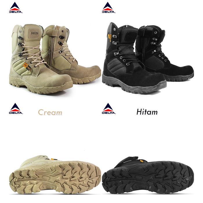 SEPATU BOOT UJUNG BESI PRIA DLTA CORDURA GURUN USA BOOTS SEFTY