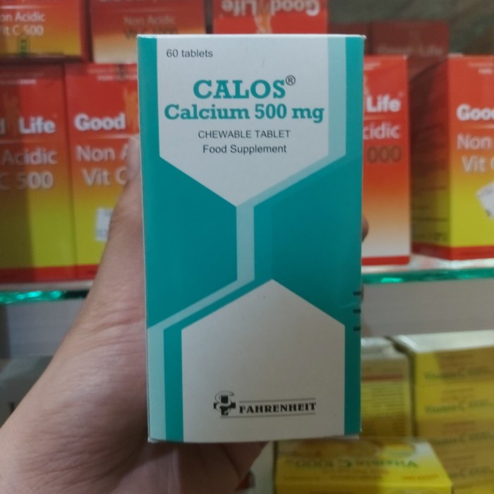 calos caco3 1.250 mg / calcium 500 mg