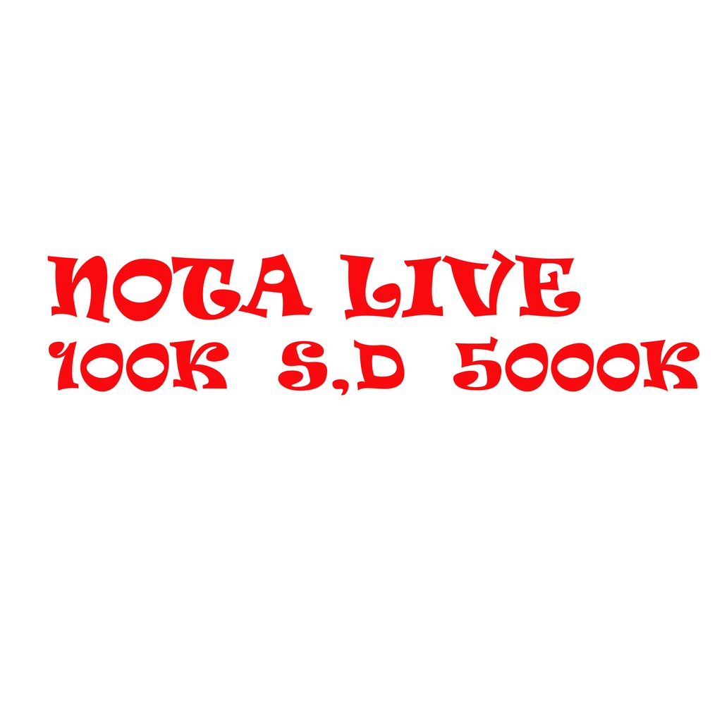 

Nota Live Ratusan