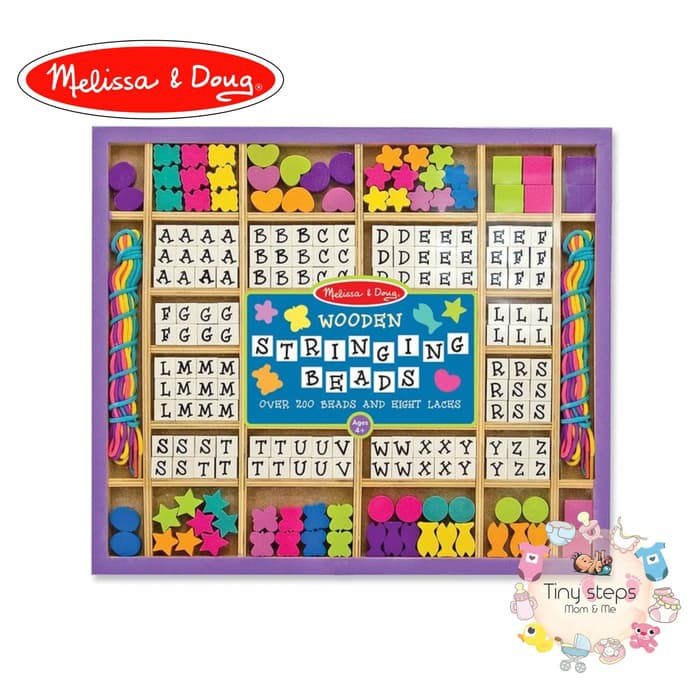 Doug Wooden Stringing Beads Mainan 