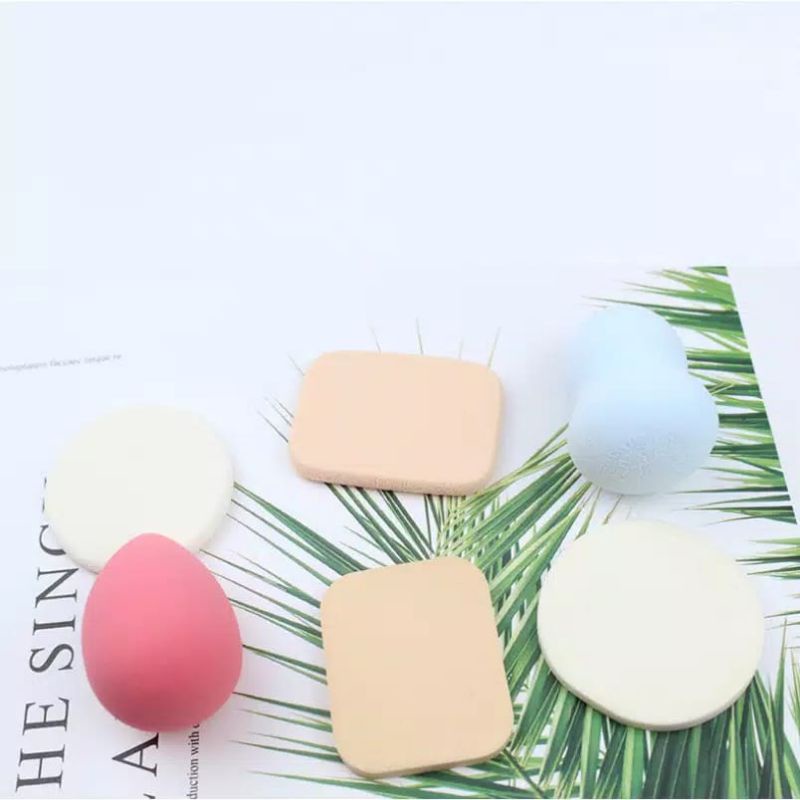 ❤Miss Vinka❤ Beauty Blender Spons Make Up 1 Set Isi 6 Pcs/Sponge Bedak Foundation