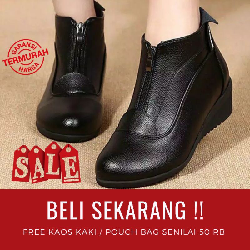 Sepatu Kerja Wanita Boots Kerja Wanita Boot Wanita Erina Original by Etnikshoes