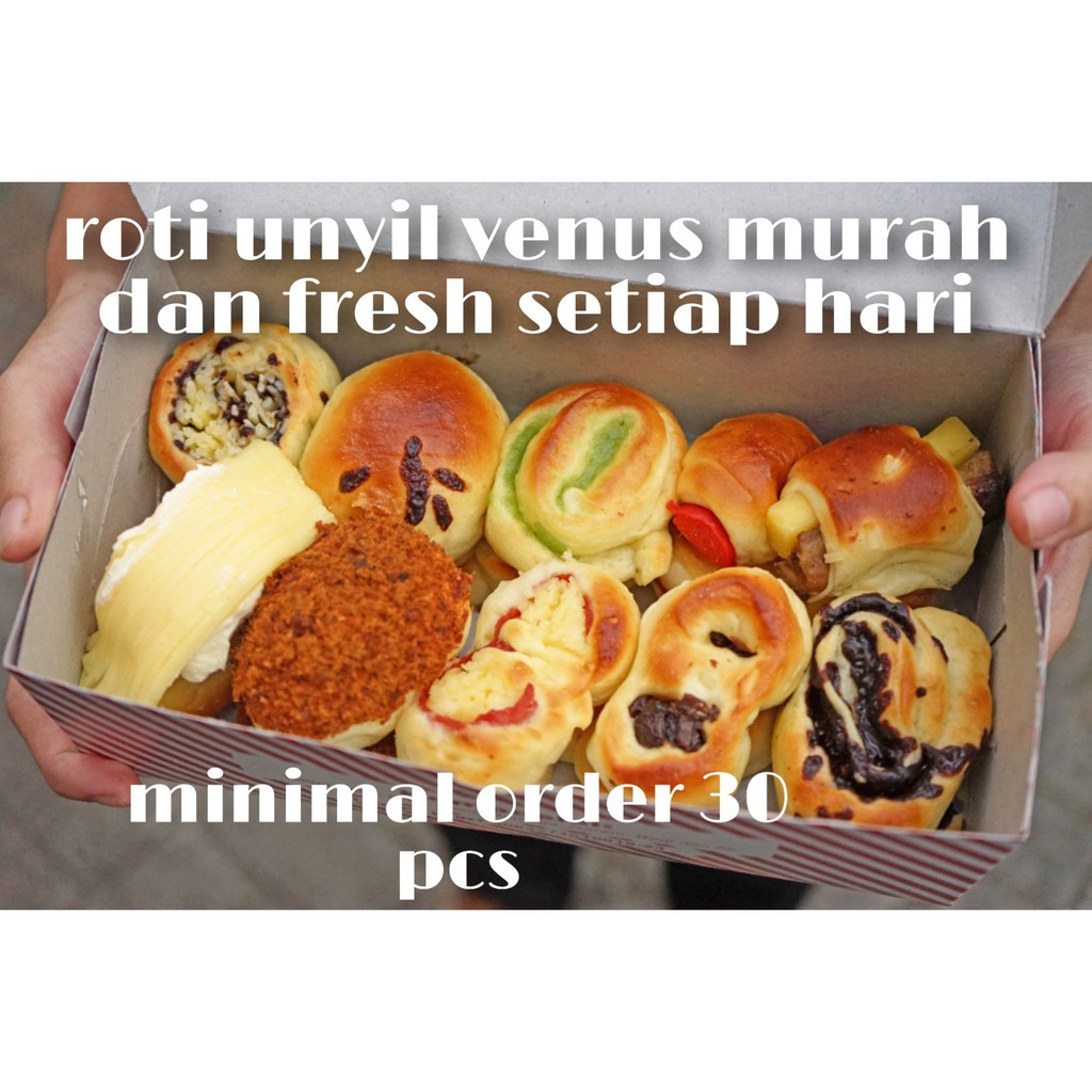 

roti unyil venus khas bogor minimum pembelian 30 pcs kirim sameday JABODETABEK (GOSEND,GRABSEND)