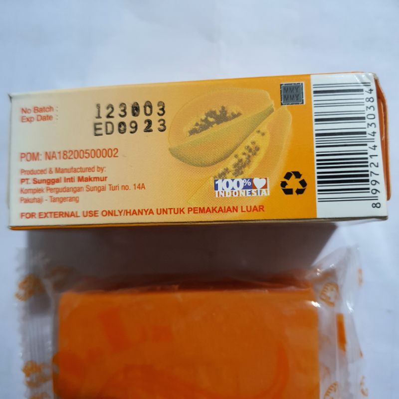 Sabun Papaya RiDeLa Brightening Soap 135g b.pom