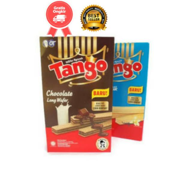 

TANGO long wafer Vanila / TANGO long wafer chocolate Isi 20/pcs