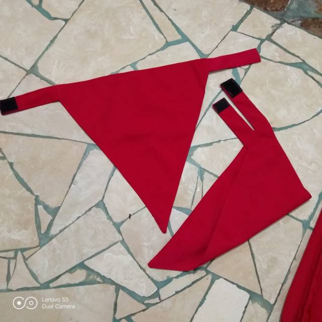 Syal merah paskibra instan 20 biji / syal leher paskibra / paskibraka