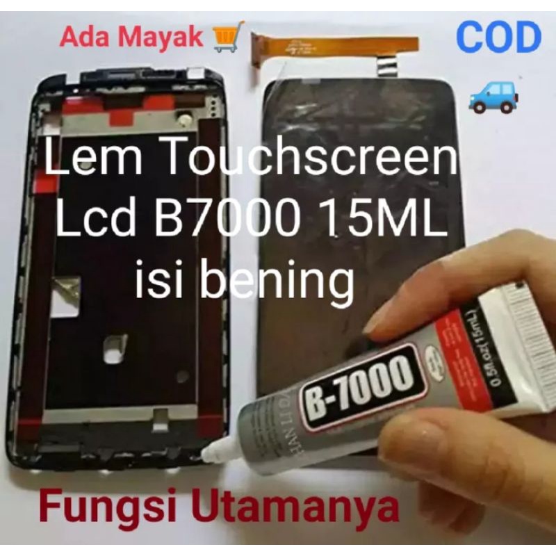 OBENG SET OPENING 5 IN 1 MAGNETIC ISI 5 MATA DAN LEM PEREKAT KESING B7000 15 MILI