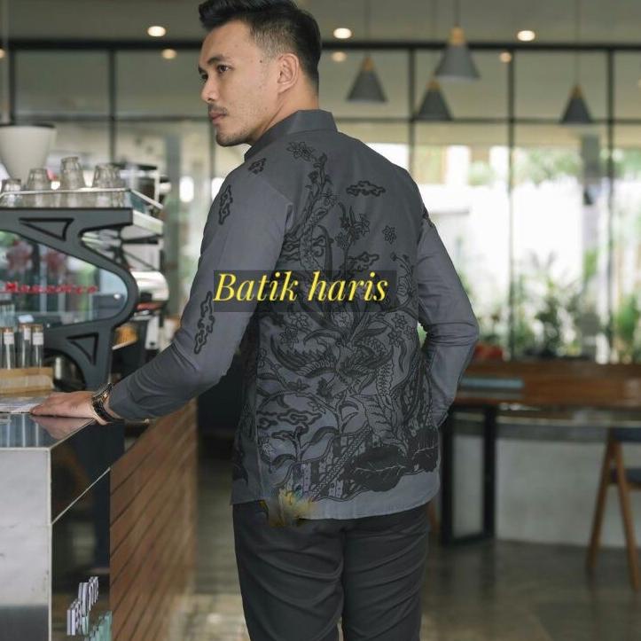 Bagus Dipakai.. kemeja Batik mahaprana Premium pria Slimfit lengan panjang full furing ori