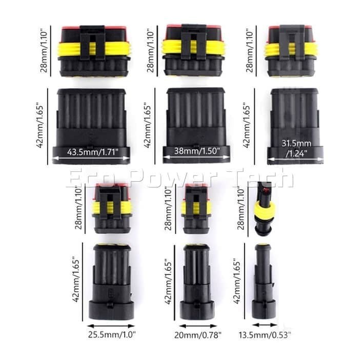 Soket Konektor 2P Kabel Anti Air 2 Pin Socket Waterproof Connector