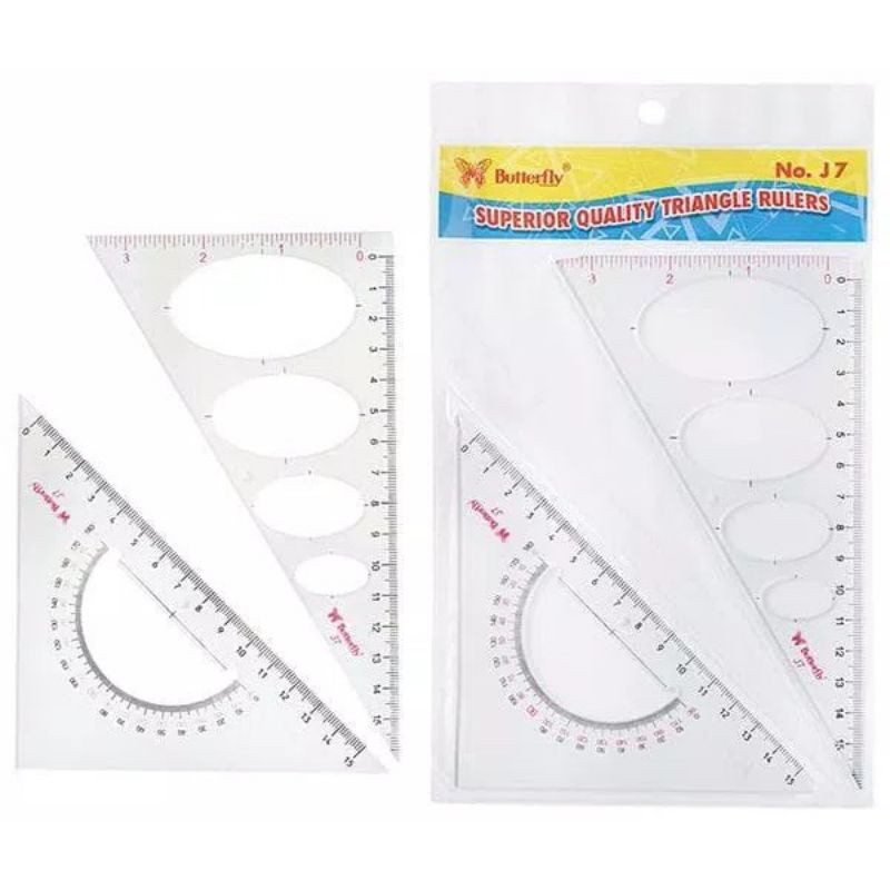 

ATK-POINT | Butterfly penggaris segitiga / triangle ruler No.J7