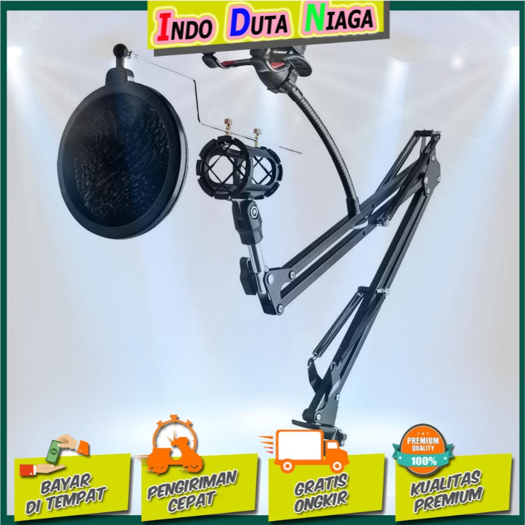 IDN TECH - TaffSTUDIO Condenser Microphone Stand Holder 360 Lazypod+Clamp - NB-35