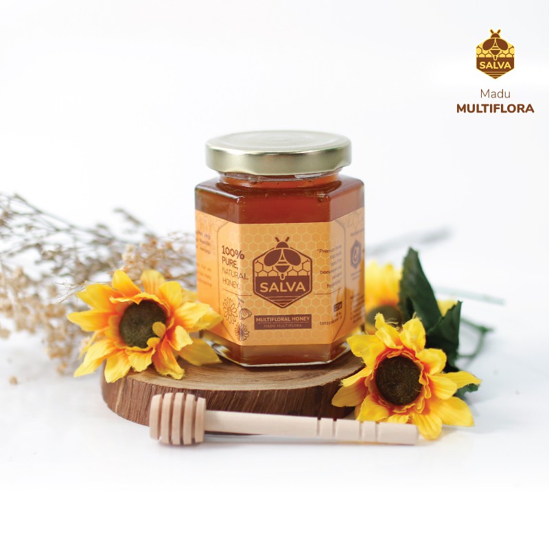 

SALVA Honey - Madu Multiflora 225 gram - Madu Asli - Madu Murni - Madu Hutan - Madu Organik