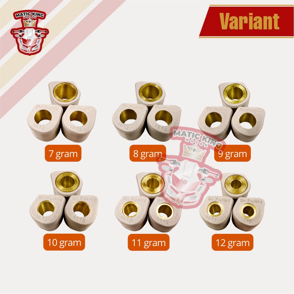 Sliding Roller Beat Scoopy Spacy Karbu 110 DR PULLEY 1613  3 Butir