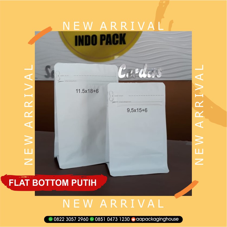 Flat Bottom Putih Kpack X Isi Pcs Shopee Indonesia