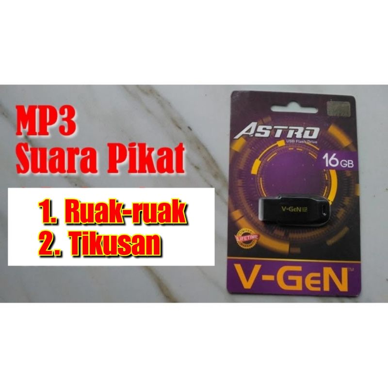 KOLEKSI MP3 SUARA PIKAT BURUNG RUAK RUAK DAN TIKUSAN