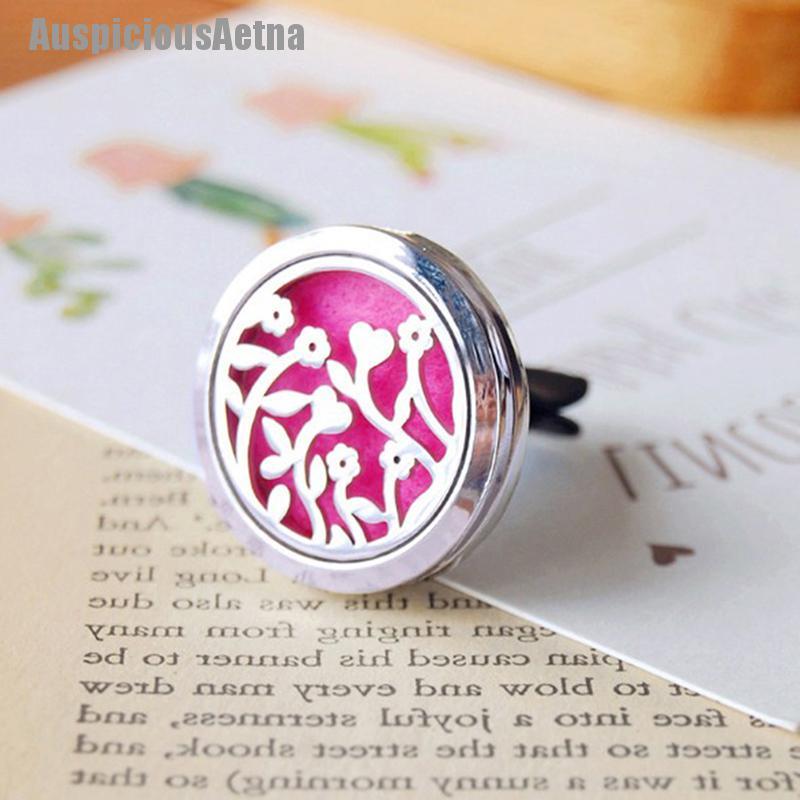 Diffuser Aromaterapi Essential Oil Bahan Stainless Steel Untuk Ventilasi Ac Mobil-Forest flower