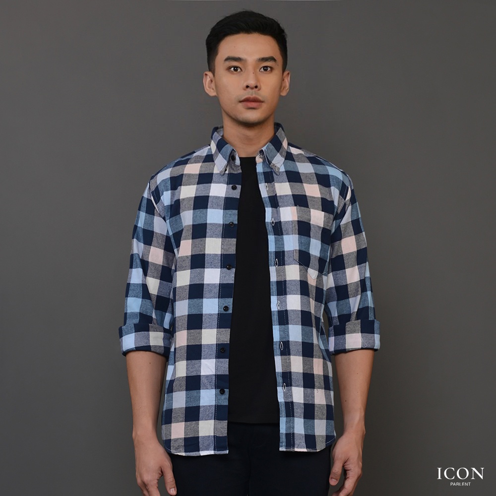 Kemeja Pria Parlent Icon Spencer Mix Blue