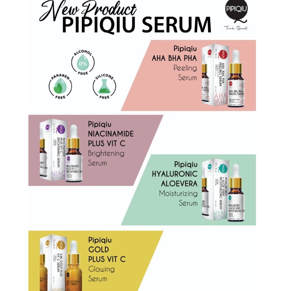 Pipiqiu Peeling Serum AHA BHA PHA 20ml niaciamide hyaluronic gold somethinc