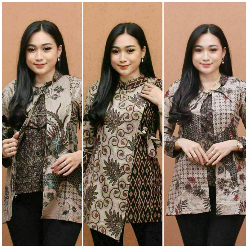 Blouse Jumbo - Oversized Wanita - Motif Sekar Jagad dan Ukel