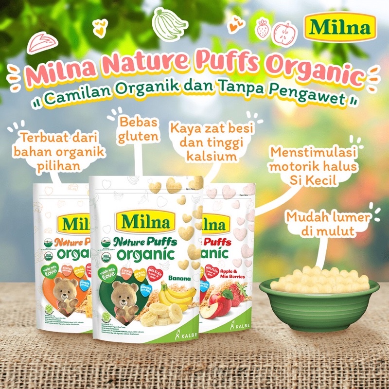 Milna Nature Puffs Organic 15g