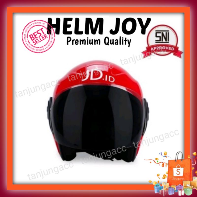 Chekout RED Helm JD Id Merah Size L, XL Helem Helmet Premium Quality Terbaru Unisex