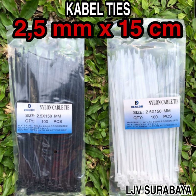 Kabel Ties Tis 2,5mm x 15cm kabel pengikat