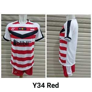 Setelan Baju Badminton Bulutangkis Yonex Y34 Polos Ndeso Grosir