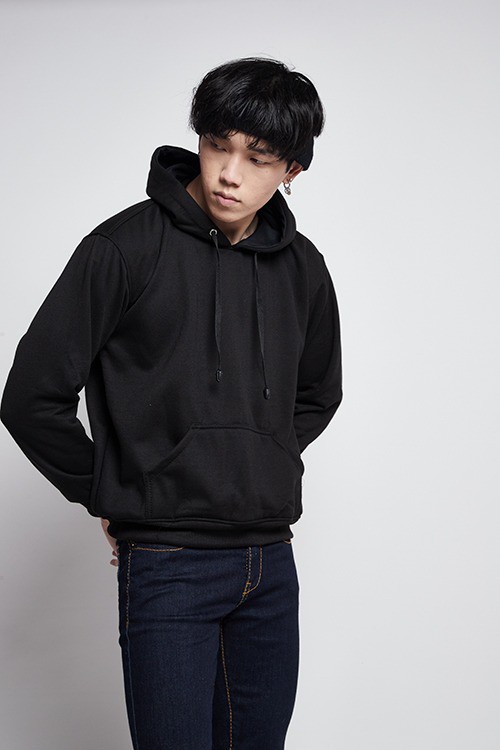 Houseofcuff Jaket Polos Jumper Hoodie Sweater Warna Hitam