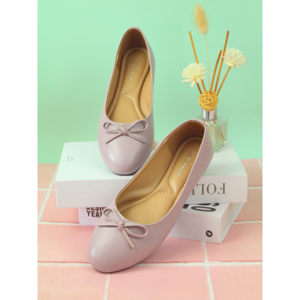 [7.7 Boombastis Sale⚡] - SEPATU WANITA FAIRIES BELLE FS009 BALLERINA FLAT SHOES PREMIUM