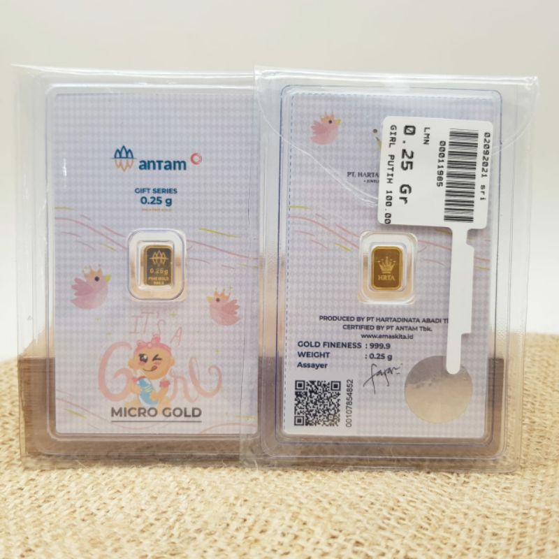 Baby Girl Newborn (Bird) & Kids Gift Series | Kado | Hampers | Antam Micro Gold