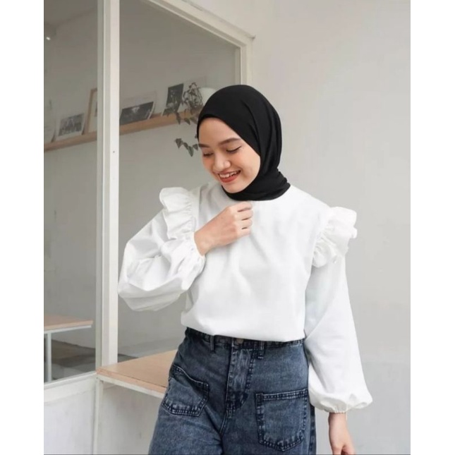 SANDRA BLOUSE/atasan terbaru/blouse korean/atasan lucu/terlaris