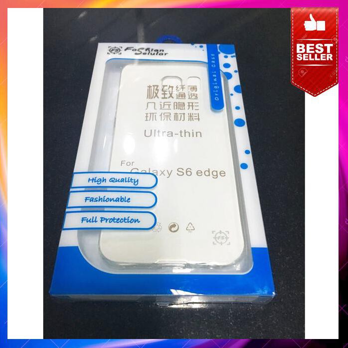 Acc Hp Fashion Ultra Thin Case Samsung Galaxy S6 Edge Transparan