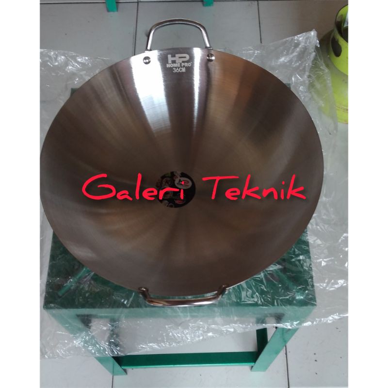 WAJAN PENGGORENGAN STAINLESS MERK HOME PRO