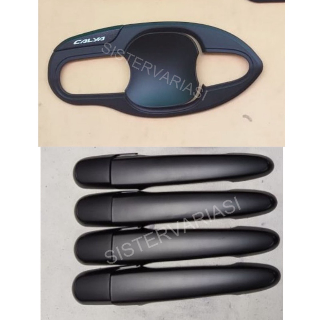 Paket Outer Handle Cover Calya Sigra 2016 2021 Hitam