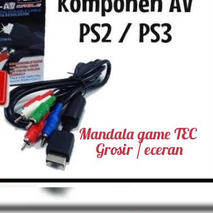 ☋ Kabel komponent ps2/ps3 5 colokan / kabel RCA komponen ☏