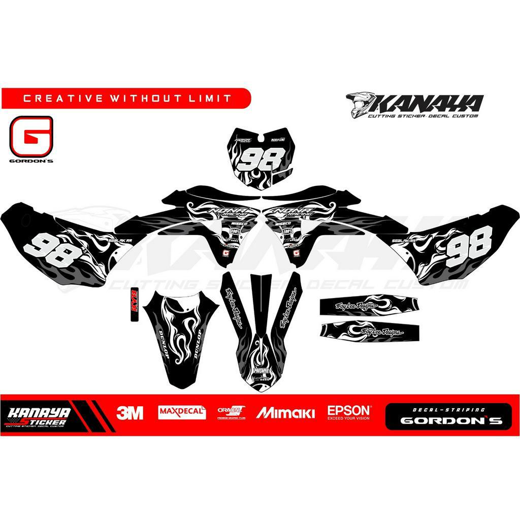 DECAL KLX GORDON / STICKER DECAL CUSTOM KLX GORDON / DECAL CUSTOM FREE GANTI NAMA NOMOR HARGA TERMUR